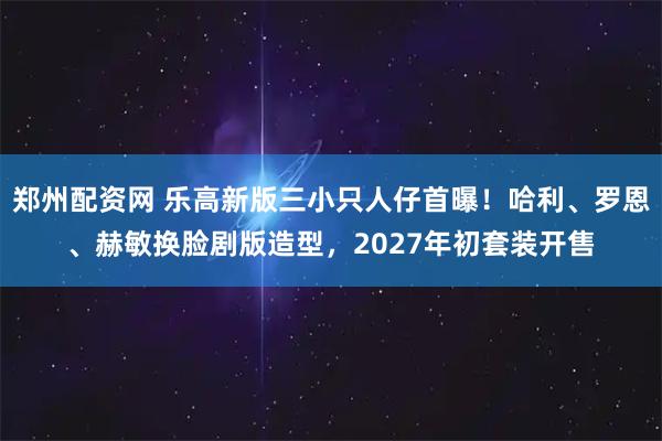 郑州配资网 乐高新版三小只人仔首曝！哈利、罗恩、赫敏换脸剧版造型，2027年初套装开售